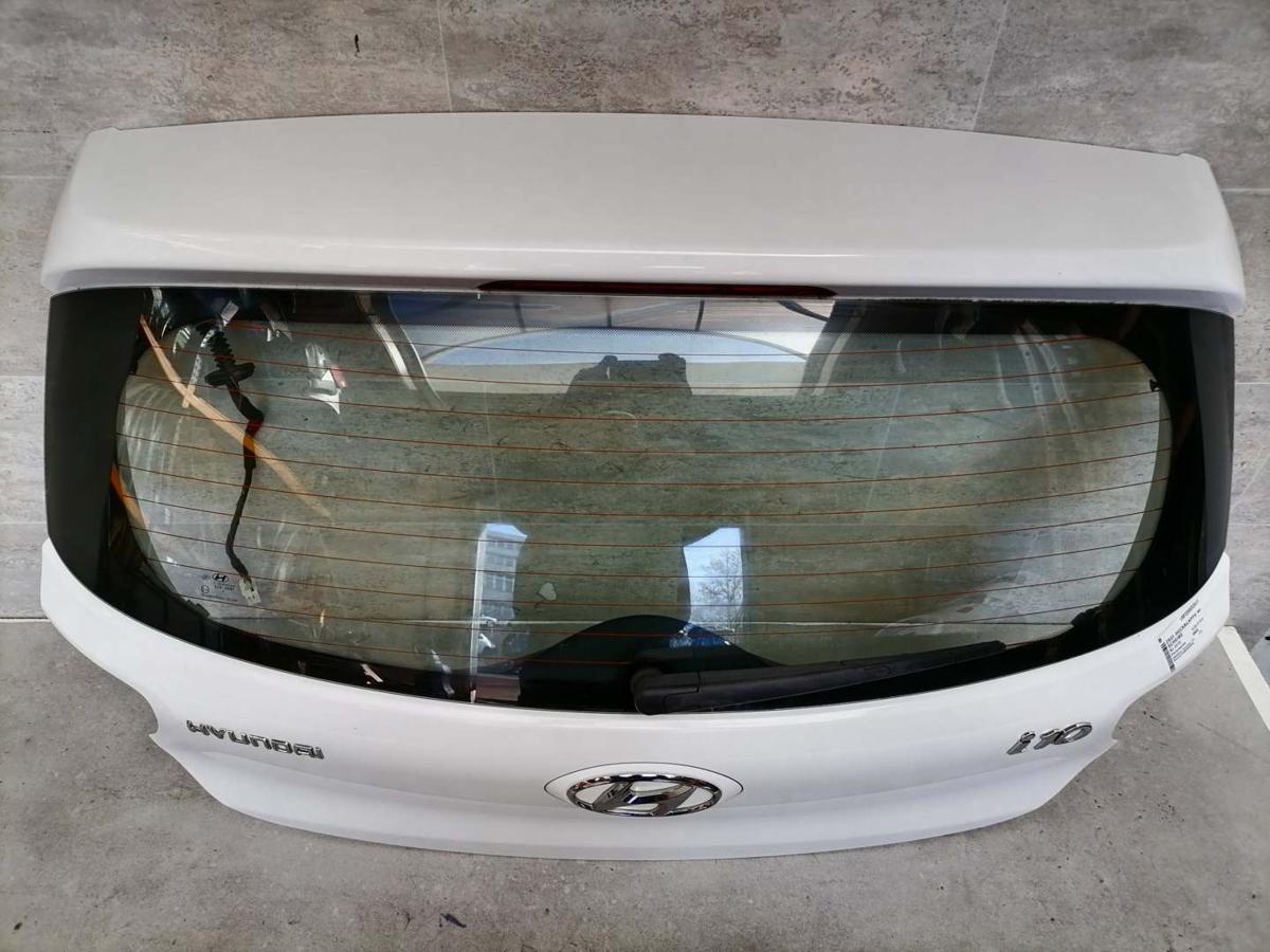 Hyundai I10 IA original Heckklappe mit Heckscheibe Polarweiss BMS Bj.2016